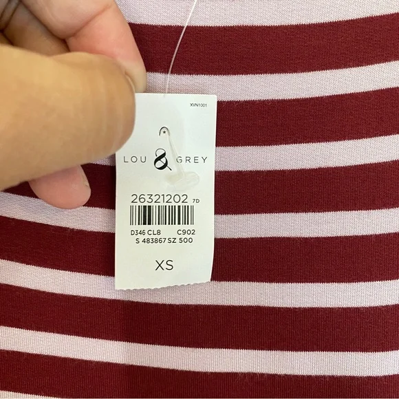 Lou & Grey Striped Signature Soft Sweater Dress - Picture 10 of 12